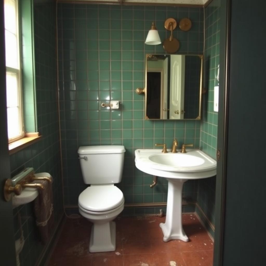 Powder Room, Toorak before renovation